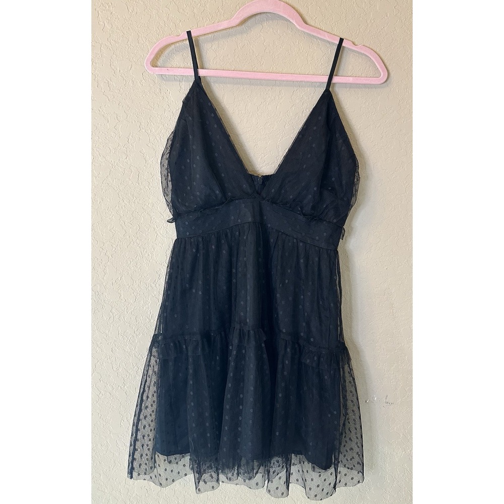 Pretty Little Thing Black Tulle Dress Size 8